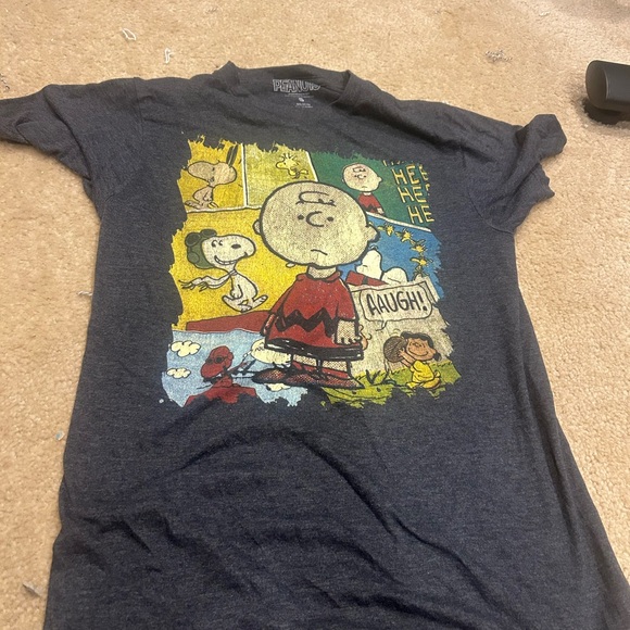 Peanuts Charcoal Tee - Picture 1 of 2